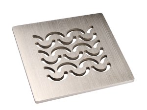 Grotelės AISI316 nerūdijančio plieno 115x115mm "Seine" Trapams serija HL310, 510, 80, 70,90, 300,304