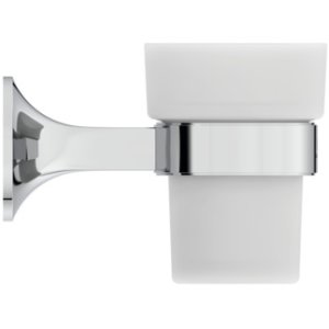 Dantų šepetėlių laikiklis su stikline Ideal Standard La Dolce Vita, chromas