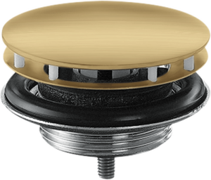Dugno vožtuvas AXOR, neužsidarantis, šlifuoto aukso spalvos (Brushed Gold Optic)