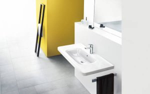Praustuvo maišytuvas HANSGROHE Logis 100 CoolStart su dugno vožtuvu