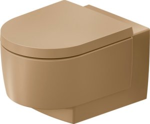 Pakabinamas unitazo puodas Duravit Balcoon Rimless, molio terakotos matinės spalvos (Clay Terra Matt)