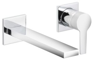 Praustuvo maišytuvas iš sienos Edition11, 2 dalių, snapas  219mm, brushed black chrome
