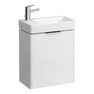 Spintelė praustuvui Laufen BASE 460x265x530 mm, 1 durelės (lankstai kairėje), praustuvui 815955, spalva- balta blizgi