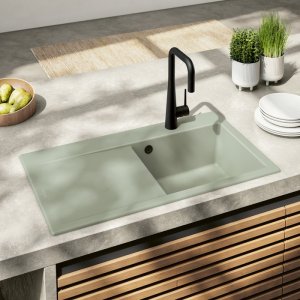 Plautuvės maišytuvas VILLEROY&BOCH Konic, juodas matinis