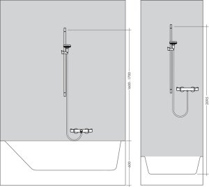 Dušo komplektas HANSGROHE Multi 110 / Unica C 65