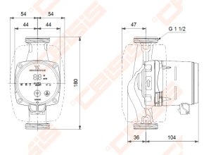 Cirkuliacinis siurblys Grundfos Alpha3 25-60 180mm