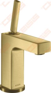 Praustuvo maišytuvas AXOR Citterio 110 su svirtiniu (pop-up) dugno vožtuvu, šlifuoto žalvario spalvos (Brushed Brass)