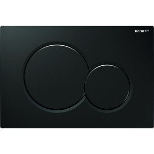 Vandens nuleidimo mygtukas Geberit Sigma01 Round, juodas