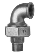 Ketinė cinkuota 90° išardoma alkūnė EE 97 Dn1.1/4"