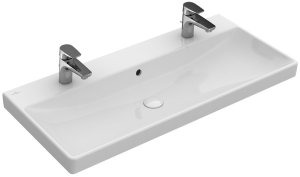 Praustuvas VILLEROY&BOCH Avento 1000x470mm, 2 skylės maišytuvui, „Ceramicplus“ danga