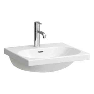 Praustuvas Laufen LUA 500x460x180 mm, su 1 anga maišytuvui viduryje