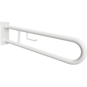 Atlenkiama atarama Bemeta Help 813 mm, su wc popieriaus laikikliu, balta