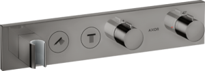 Potinkinio termostatinio modulio dekoratyvinė dalis AXOR ShowerSolutions 460/90, 2 funkcijos, poliruoto juodo chromo spalvos (Polished Black Chrome)