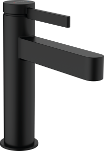 Praustuvo maišytuvas HANSGROHE Finoris 110, su "push-open" dugno vožtuvu, spalva - juoda matinė (matt black)