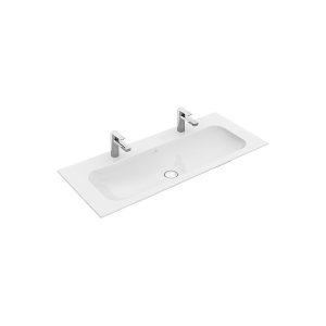 Praustuvas VILLEROY&BOCH Finion 1200x500mm, 2 skylės maišytuvui, „Ceramicplus“ danga
