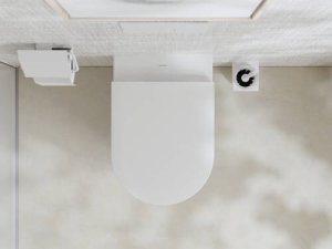 Pakabinamo WC unitazo Hansgrohe EluPura S su AquaFall Flush nuleidimu ir HygieneEffect danga ir dangčio su SoftClose+QuickRelease komplektas