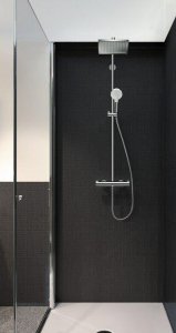 Termostatinė dušo sistema HANSGROHE Crometta E 240, 1 srovės, spalva - chromo (chrome)