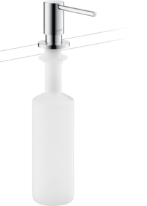 Įmontuojamas skysto muilo/indų ploviklio dozatorius AXOR Uno, 500 ml, chromo spalvos 
