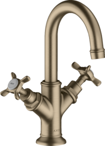 Praustuvo maišytuvas AXOR Montreux 160 su svirtiniu (pop-up) dugno vožtuvu, šlifuoto nikelio spalvos (Brushed Nickel)
