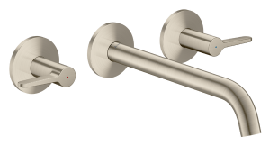 Potinkinis vonios maišytuvas AXOR One, 3 dalių, šlifuoto nikelio spalvos (Brushed Nickel)