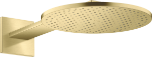 Dušo galva su laikikliu iš sienos AXOR ShowerSolutions 300 1jet, šlifuoto žalvario spalvos (Brushed Brass)