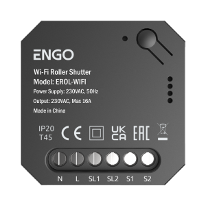 ENGO žaliuzių EROL-WIFI relė 16A WiFi