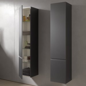 Aukšta spintelė Laufen PRO S 350x335x1650 mm, 1 durelės, lankstai kairėje, 4 lentynėlės, spalva - balta blizgi