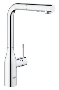 Plautuvės maišytuvas GROHE Essence L su ištraukiama žarna, chromo spalvos 