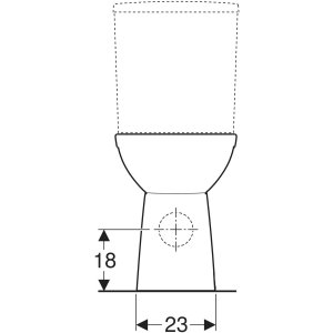 WC puodas Geberit Selnova Comfort, Rimfree, žmonėms su negalia, be bakelio
