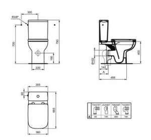 Puodas WCIdeal Standard i.Life Rimless, horizontalus