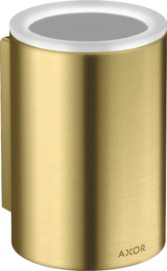 Dantų šepetėlių laikiklis AXOR Universal Circular, šlifuoto žalvario spalva (Brushed Brass)