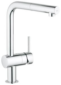 Plautuvės maišytuvas GROHE Minta su ištraukiama galva, chromo spalvos 