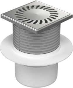 Trapas d110 Hydro plastikinis rėmelis, SUN grotelės, vertikalus 12,5x12,5cm