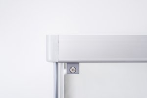 Dušo kabina Brasta Glass VAIVA 885-900x885-900x2000 rudas stiklas