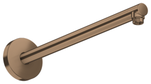 Alkūnė dušo galvai iš sienos AXOR ShowerSolutions, 390 mm, šlifuoto raudono aukso spalvos (Brushed Red Gold)