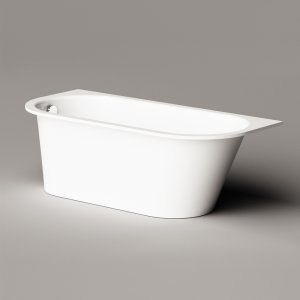 Vonia VARIO L 1660x750, kampai B,C, sifonas chromas