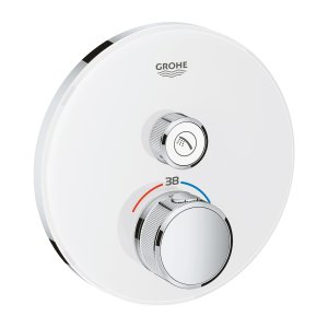 Dekoratyvinė dalis potinkinio dušo maišytuvo Grohe GRT Smartcontrol, 1 funkcija, apvali, spalva-balta