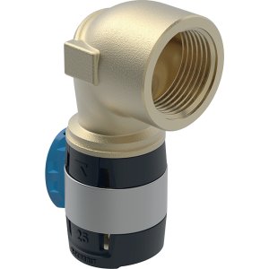 Alkūnė 90° vidinis sriegis bronza d20mm, R3/4, Geberit Flowfit