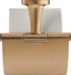 Laikiklis WC popieriui Starck T su dangteliu, brushed bronze