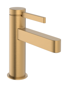 Praustuvo maišytuvas HANSGROHE Finoris 100 CoolStart, su "push-open" dugno vožtuvu, spalva - šlifuotos bronzos (brushed bronze)