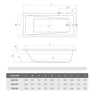 Vonia Roth Classic Pro 150x70 cm