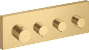 Dekoratyvinė dalis AXOR ShowerSolutions potinkiniam termostatiniam moduliui, 3 funkcijų, šlifuoto aukso spalvos (Brushed Gold Optic)