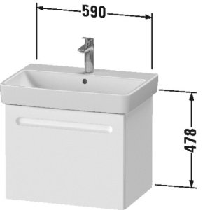 Spintelė Duravit NO1 620x389 pakabinama compact