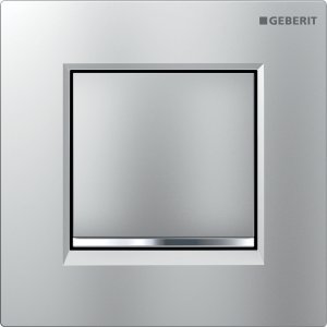 Pneumatinis pisuaro rėmo vandens nuleidimo mygtukas Geberit Type 20, matinis chromas/chromas