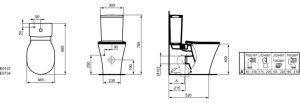 Puodas wc Ideal Standard Connect Air vario, AquaBlade