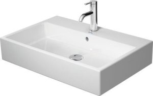Praustuvas Duravit Vero Air 700x470 su skyle maišytuvui, baltas