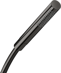 Rankinė dušo galvutė AXOR Starck 1jet EcoSmart, poliruoto juodo chromo spalvos (Polished Black Chrome)