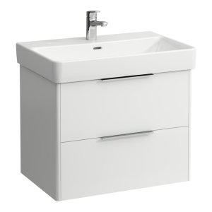 Spintelė praustuvui Laufen BASE 665x440x530 mm, su dviem stalčiais, praustuvui 810967, spalva- balta blizgi