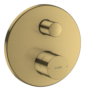Dekoratyvinė dalis AXOR Uno potinkiniam maišytuvui, 2 funkcijų, šlifuoto žalvario spalvos (Brushed Brass)