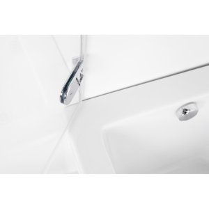 Vonios sienelė Brasta Glass MEDA 749-752x1500 pilkas stiklas